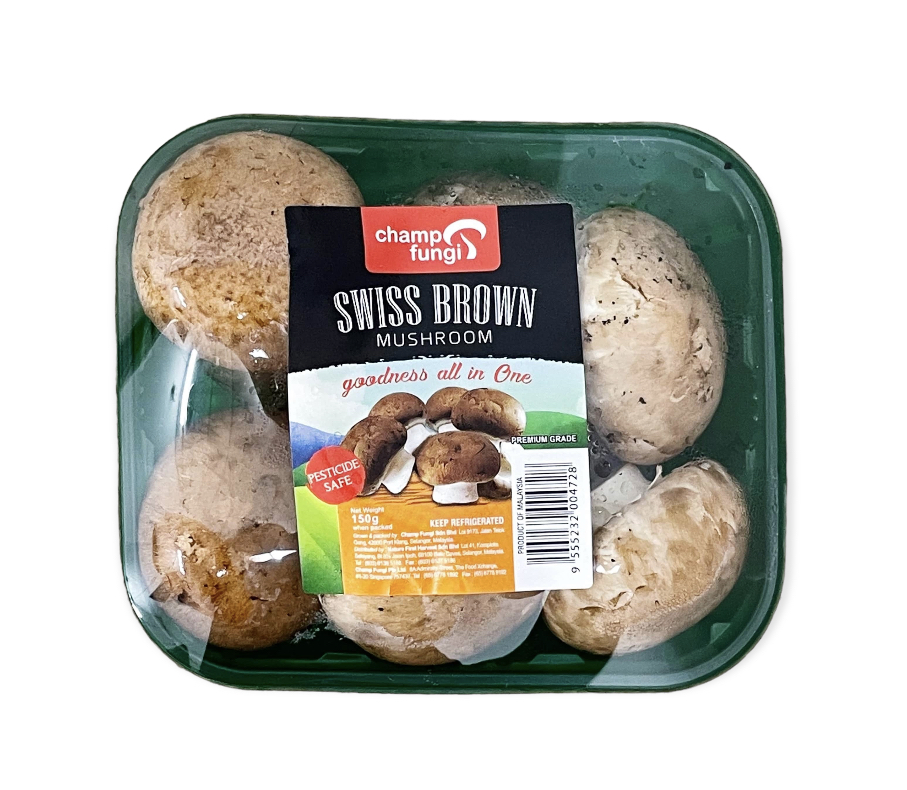 Swiss Brown Button Mushroom 150g