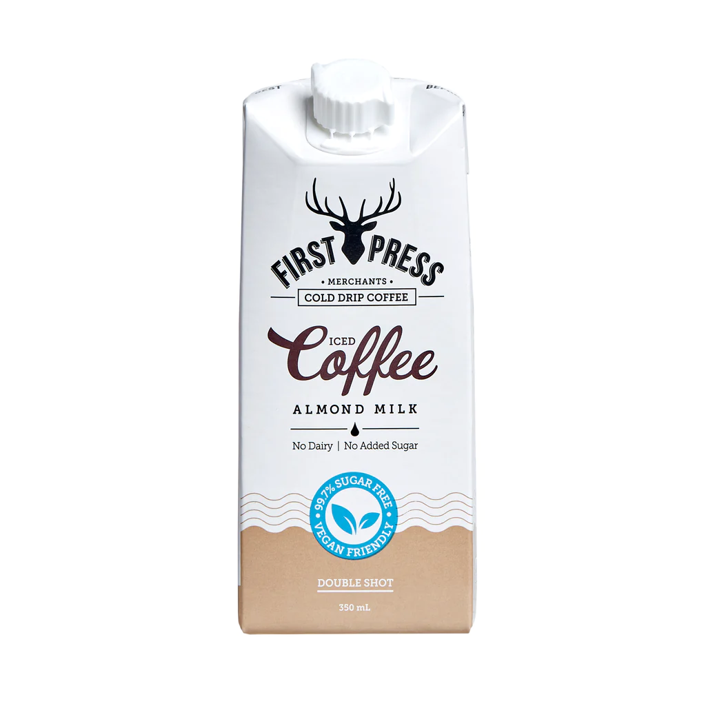 First Press Iced Coffee Almond Milk-No Sugar 350ML